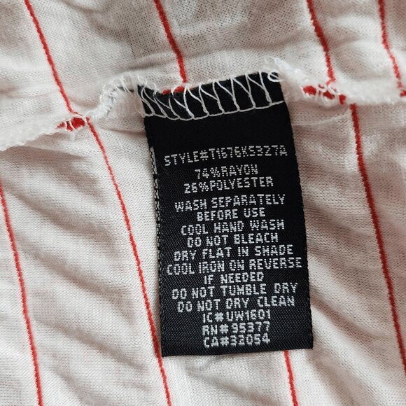 Sanctuary Red and White Stripe Tunic NWT XS Red Striped Knit Top - Picture 6 of 9